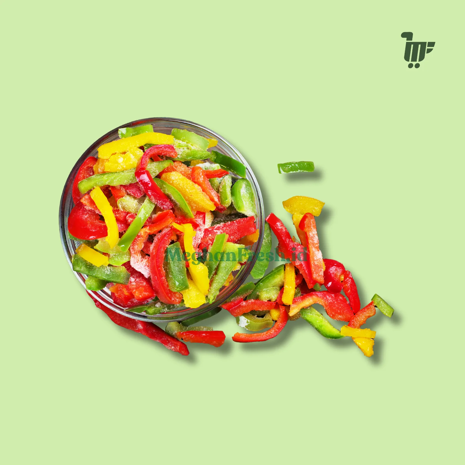 Mix Paprika Slice Frozen 1kg